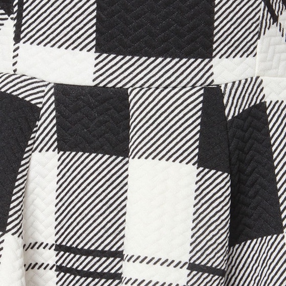 Lulus Chess Queen Black & Ivory Plaid Dress - Picture 6 of 12